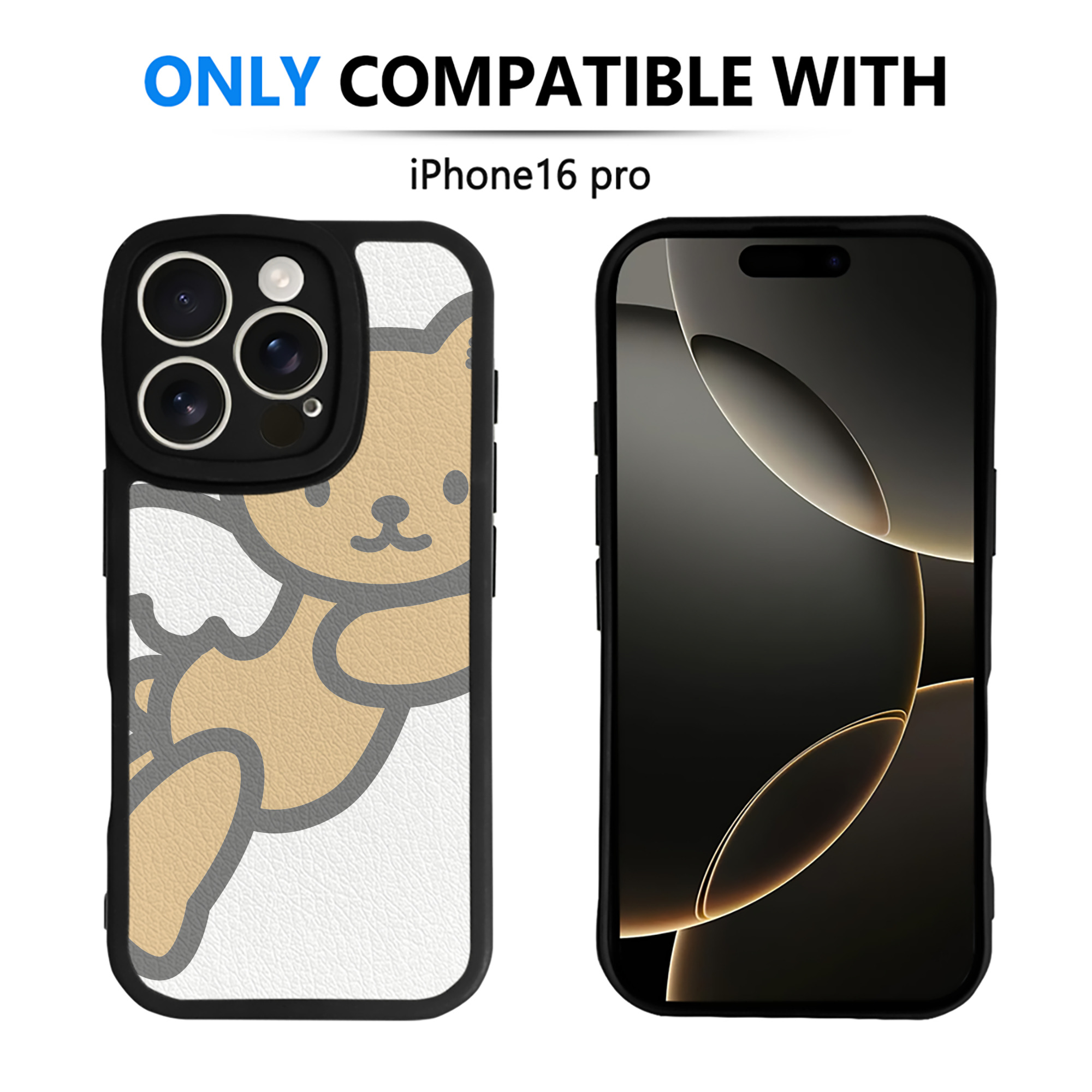 （画像用） Hello Kitty ハローキティ 【iPhone 16シリーズ対応】シリコンスマホケース（レザー調） 材質：シリコン
